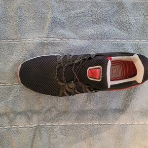 Men's Black and Red Athletic Shoes